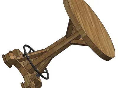 Bar Table  and Stools 3D model