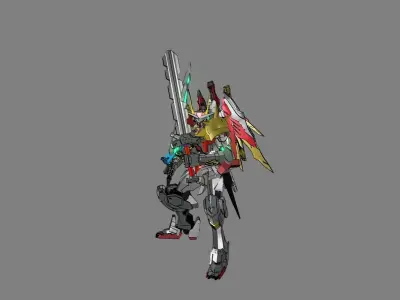 Attacker Gundam 22 A 3D model