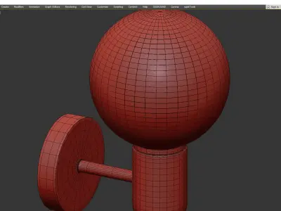 TWIG SCONCE Low-poly 3D model