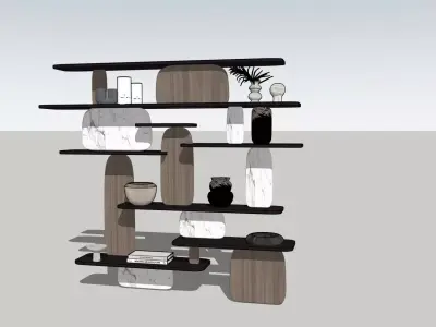 Bookshelf Partition sketchup 3D model