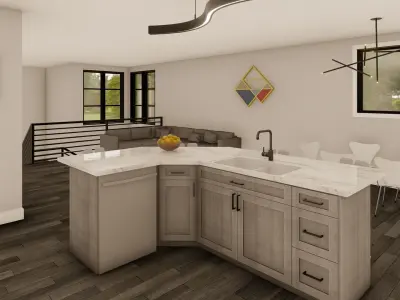 House - Bungalow - Triple Garage Free 3D model