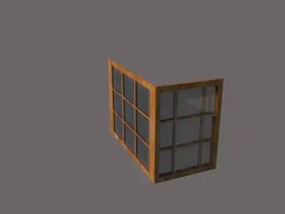 corner window 3D print model