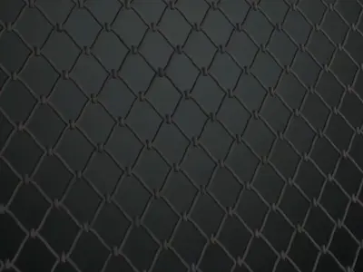 Security Diamond Mesh Metal Fence PBR Seamless Texture