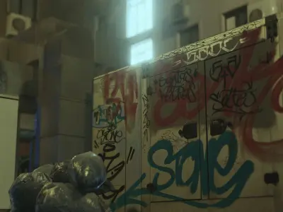 Street Theme Environment Low Poly 3D model