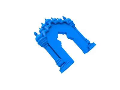 Gothic Arch -  arch -  arch stl - Gothic Arch Border  3D print model