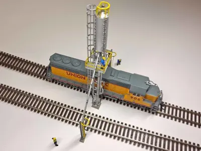 N Scale Sanding Tower v2 3D print model