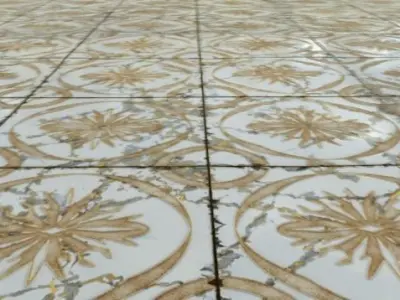 Gold Elegant Tiles Texture