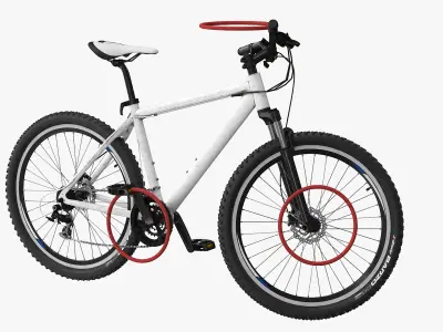  Trail Mountain Bike Hardtail Vittoria Barzo Tires Rigged 