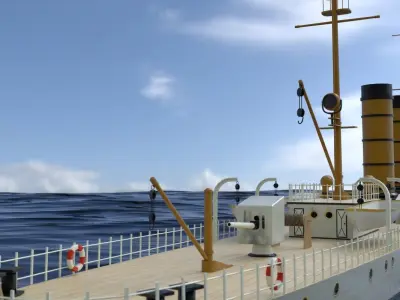 Hades polish minelayer laid down 1906 3D model