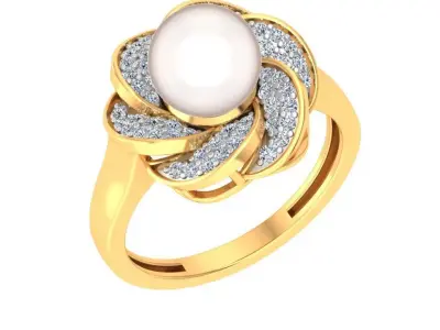 Ring Earrings Pendant Combo - PS04 3D print model