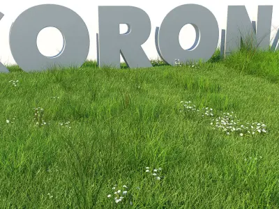 Grass Kit III for C4D and Corona render 3D model