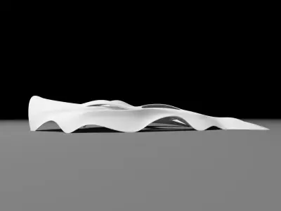 organic architecture shell 3d max 2022 3D model