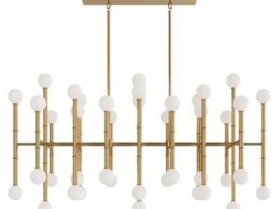 Rectangle Chandelier 3D model