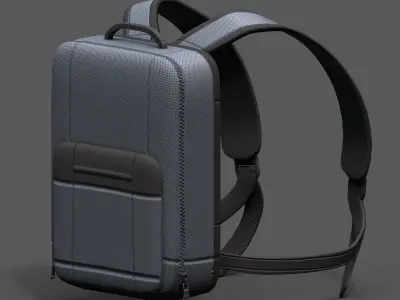 Backpack Camping Generic Color 3d model  Low-poly 3D model