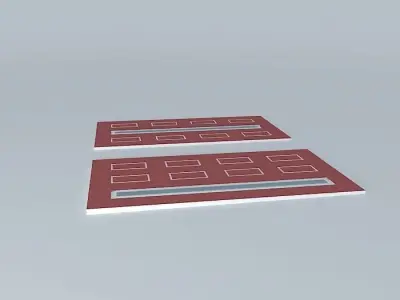Red doors 3D model
