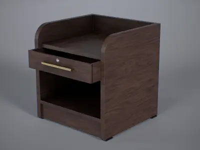 Bedside Cupboard Low-poly 3D model