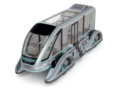 Amphibious Bus 3D model