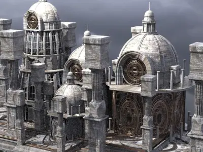 Occult observatory Tower Kit bash 1  3D model