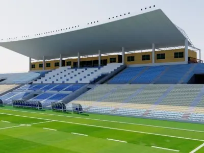 Kamaishi Recovery Memorial Stadium - Japan 3D model