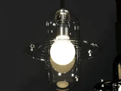 Hats pendant light Collection by deFORM for Lasvit Low-poly 3D model