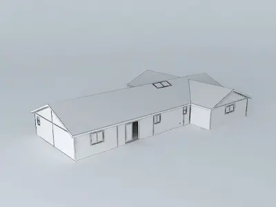 Basic modular house Free 3D model