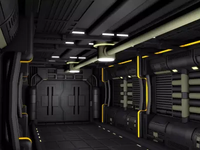 Sci Fi Interior 3D model