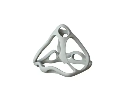 SciFi Cube Object No 64499 Low Poly Shape Low-poly 3D model