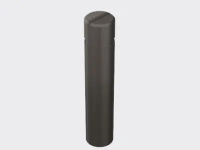 Minimalistic Metal Bollard  Low-poly 3D model