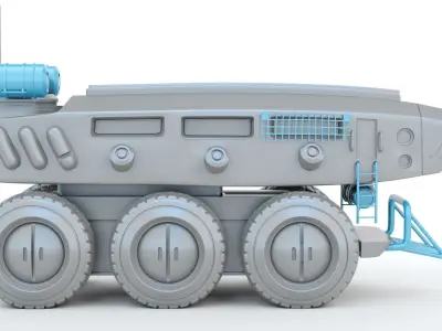 Sci-fi  Vehicle 3D print model