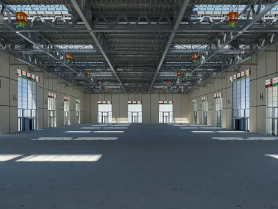 Exhibition Hall Warehouse 31 3D model