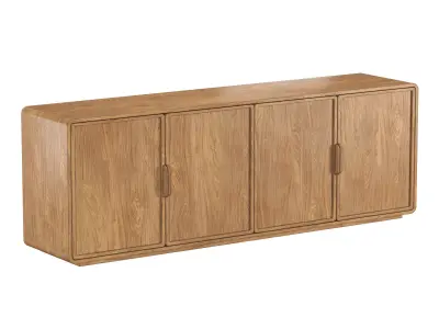 SANTIAGO 4-DOOR MEDIA CONSOLE 3D model