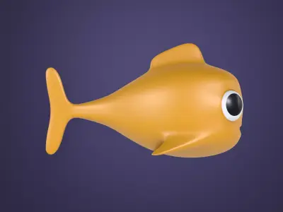  Golden Fish  Free 3D model