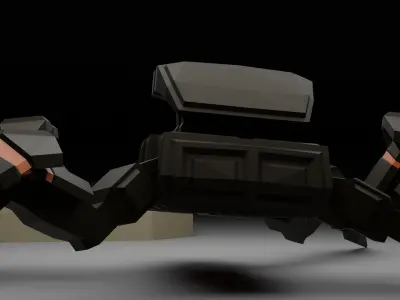 Spiderbot - The Horus Prototype Low-poly 3D model