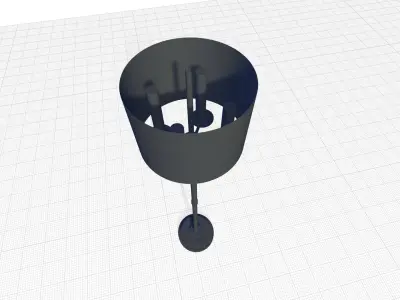 Yosef Traditional Floor Lamp 3D model