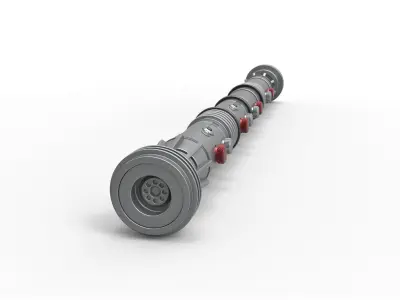 Lightsaber of Darth Maul from Star Wars Phantom Menace 3D print model