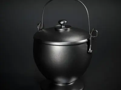 Cookware Low-poly 3D model