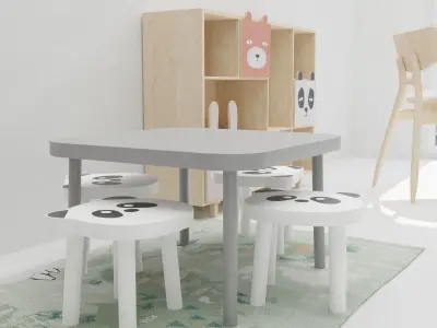 rug for childrens room  3D model