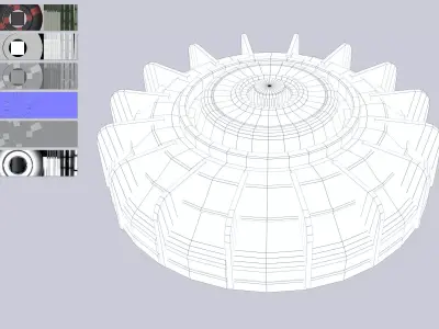 Sci fi land mine Low-poly 3D model