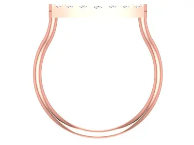 Solitaire Women Light Weight Band Ring 3D print model 44
