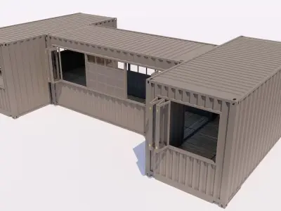 Cargo Container 1 3D model