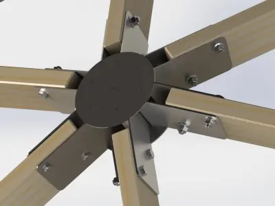 Arbour 7x7x4m 3D model