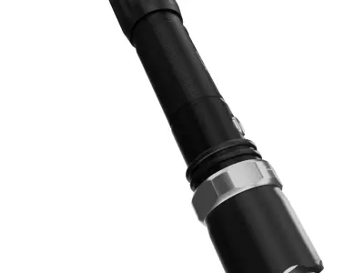 aluminum alloy outdoor flashlight 3D model 3D model