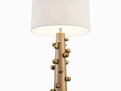 Bourgeon Lamp Low-poly 3D model