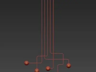 Untitled malasana chandelier 3D model