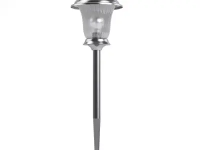 Classic Standing Exterior Lamp 3D Model 3D model