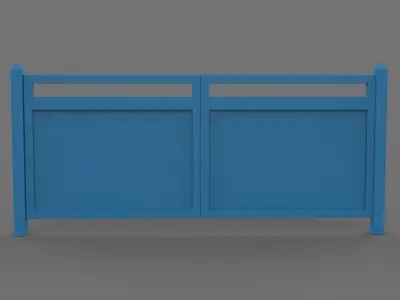 Old Metal Gate  3D model