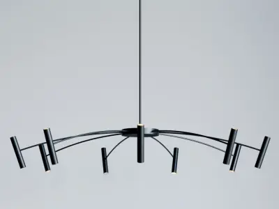 Aerial Chandelier by Sean Lavin from Tech Lighting Small 3D model