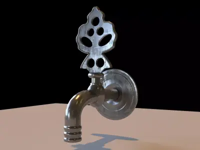 Ottoman fountain tap 3D model