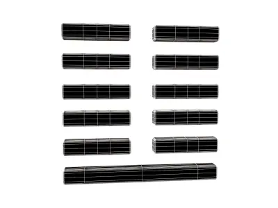 I Ching Hexagrams 24 fu v1 001 Low-poly 3D model