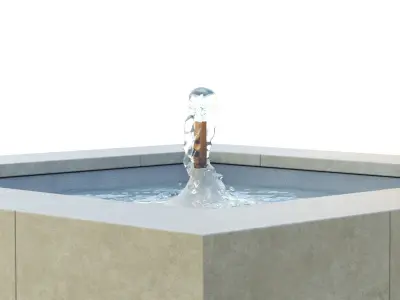 Concourse Fountain 3D model